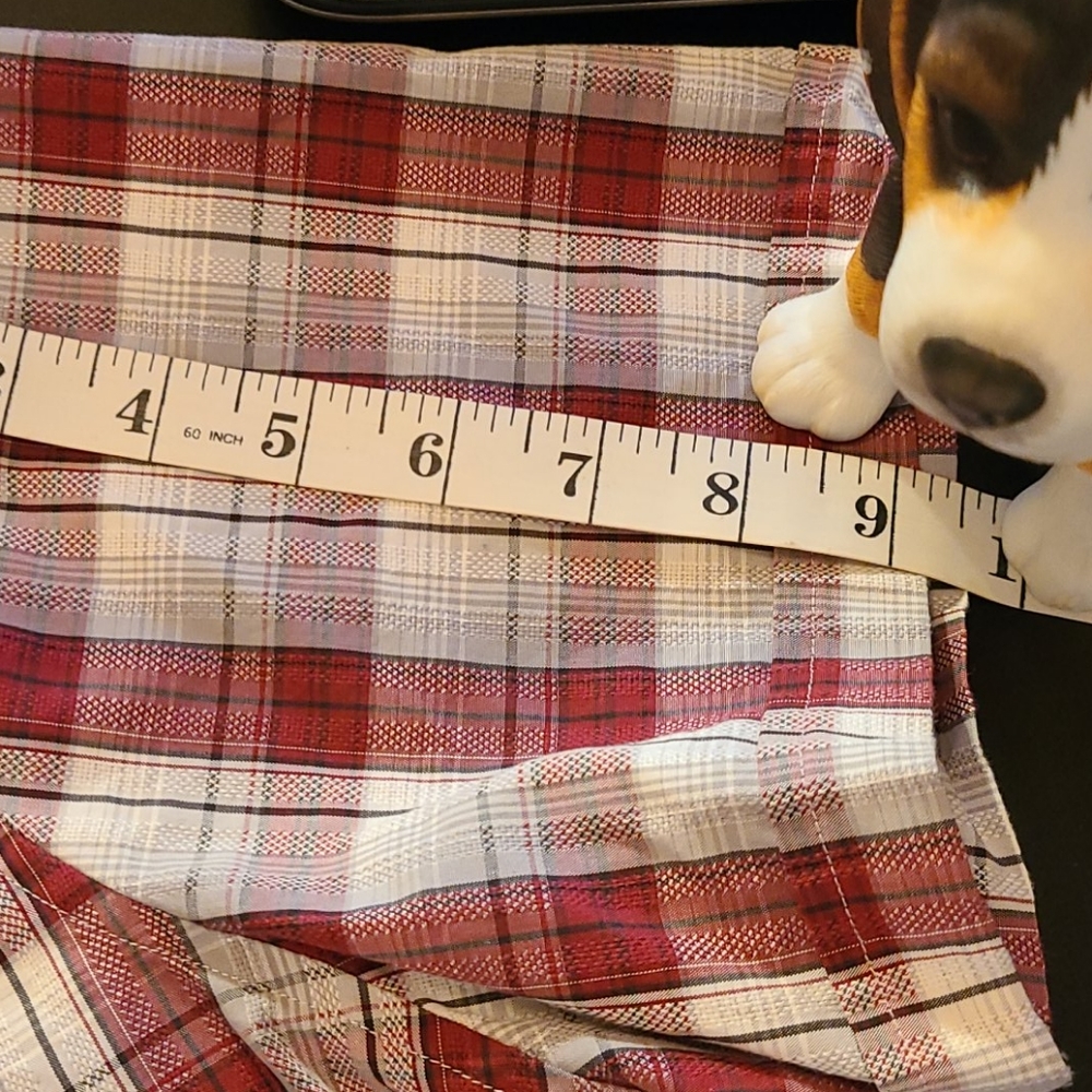 Apt. 9 Plade red&white button up shirt XXL - Picture 9 of 9